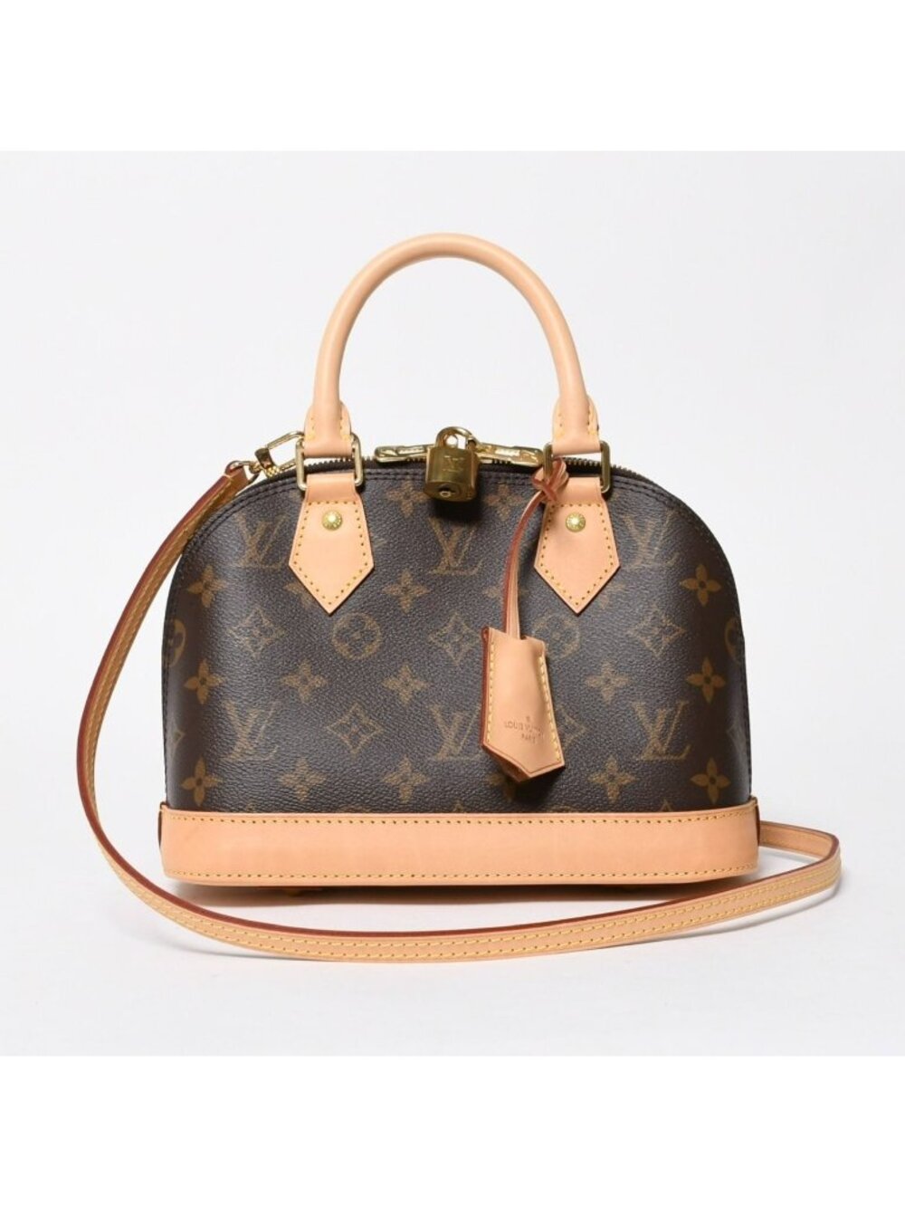 Louis Vuitton Alma BB 2-Way Shoulder Bag Brown Monogram Canvas